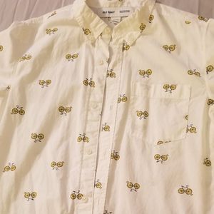 Young mens/boys old navy button down shirt